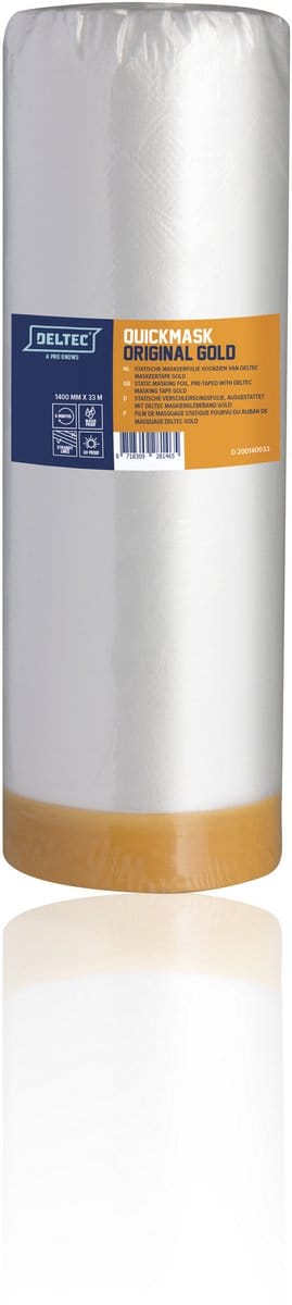 Deltec quick mask maskeerfolie gold - 33 meter x 1100 mm.