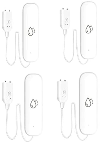 Slimme WiFi Water Alarm Sensor voor Smart Home - Waterlekkage Detector (4 Stuks)