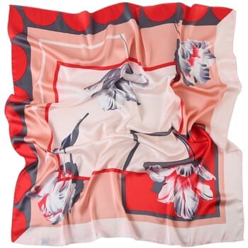 Sjaal Alberto Cabale Grote zijden carré Springflower Zoé