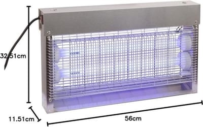 Thuys - Elektrische Vliegenverdelger voor Binnen en Buiten - UV-lamp Insectenlamp met 2x15W - IPX4 Spatwaterdicht - Geschikt voor Terras - Schuur en Stal