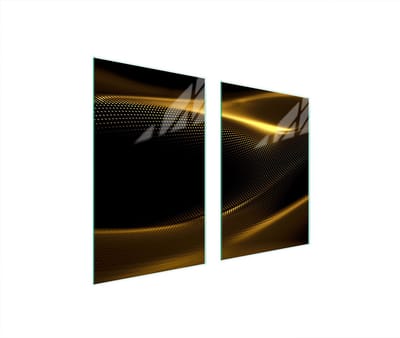 TMK ArtDeko - Snijplank van gehard glas - 65x52cm - Goud - Veelzijdig - Krasbestendig