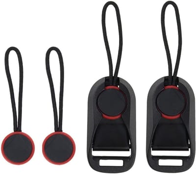 Set van 4 Snelle Koppelingen voor Camera Strap - Schouderriem Clip Adapter met Snelle Ontgrendeling en Gesp voor Camera's, Polsriemen en Verrekijkers - Stevig en Duurzaam Accessoire