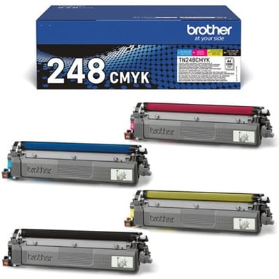 Brother Toner TN-248VAL Origineel Combipack Zwart, Cyaan, Magenta, Geel 1000 bladzijden TN248VAL