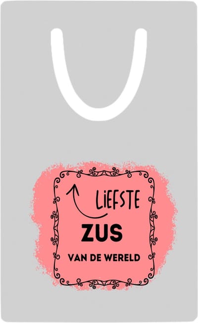 Hacebo® - liefste zus van de wereld metalen boekenlegger - Zus - de liefste zus - verjaardag - cadeautje voor zus - kado - geschenk Bladwijzer boekenleggers - 7.6 cm x 5cm