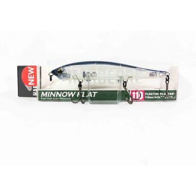 Yo Zuri Duel Hardcore Minnow Flat 110F Drijvend kunstaas R1361-GHPB (3974) white