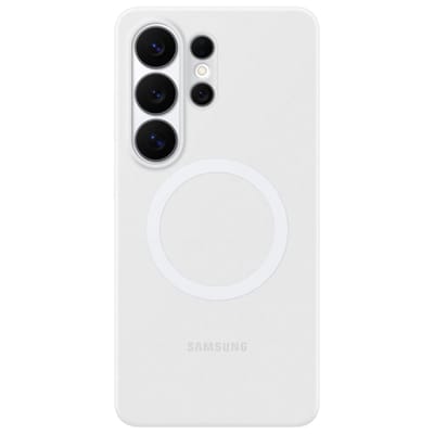 Silicone Magnet Backcover voor de Samsung Galaxy S26 Ultra - White
