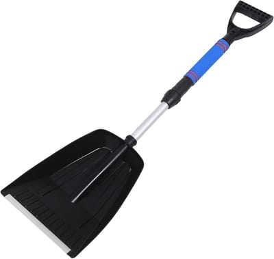 Inklapbare Sneeuwschep - Sneeuwruimer Telescopisch - Auto Sneeuwvrij Maken - Ergonomische Grip - 86 cm - Blauw