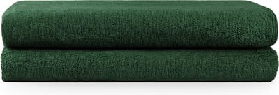 Blumtal Terry Handdoeken Set - 2 x Baddoek - 70 x 140 cm - Donkergroen