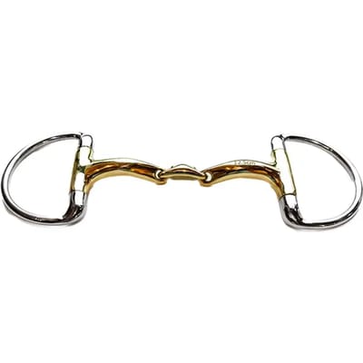 Mors olive voor paard dubbelgebroken comfortkanons Jump'In