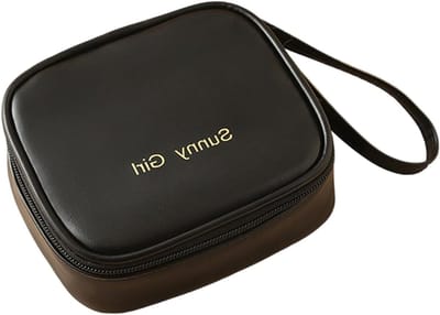 Opbergtas Maandverband - Menstruatiehouder Organizer - Discreet Opbergen - Waterdicht Lekvrij Materiaal - 15 cm - Zwart