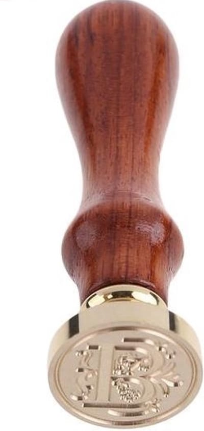Houten Stempel met Letter B | Wax Seal | Stempelen