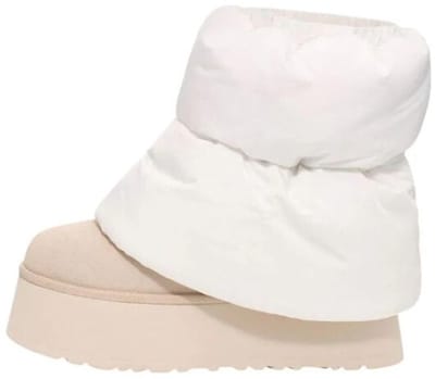 UGG Classic Mini Dipper Puffer Wit Keramiek Dames Sneakers Crème 1158275-WCRM 39 white