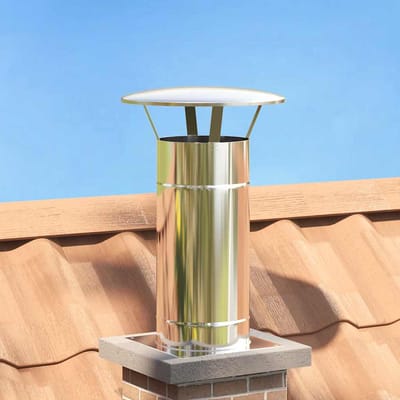 vidaXL Schouw Verlenging Zilver 35 x 35 x 65 cm Roestvrij staal