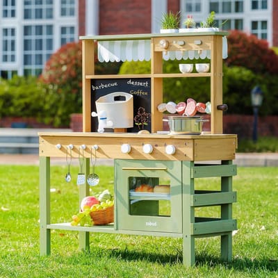 Houten Buitenkeuken voor Kinderen - Tuin Speelkeuken Buiten
