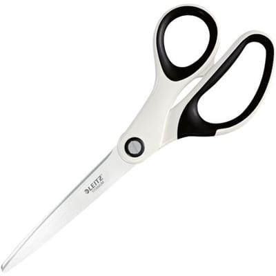 Leitz WOW Titanium Schaar - 205 mm - Voor Kantoor En Thuiswerken - Ideaal Voor Thuiskantoor - Wit