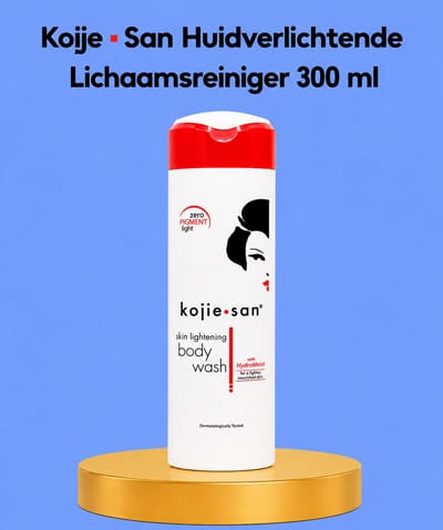 Kojie San Skin Lightening Body Wash – 300 ml – Verhelderende & Reinigende Body Wash – Helpt Donkere Vlekken te verminderen, Egaliseert de Huidtint & Hydrateert – Voor een Gladde, Stralende & Gezonde Huid