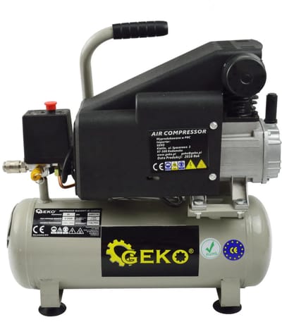 GEKO 8L luchtcompressor - oliegesmeerd - 8 bar - 118 L/min - draagbaar
