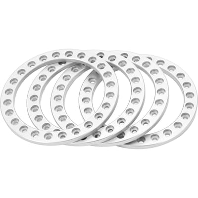 4 stuks Buitenste Beadlock Ring Aluminiumlegering Buitenste Velg Ring voor 1,9 inch VP Wielnaaf Silver