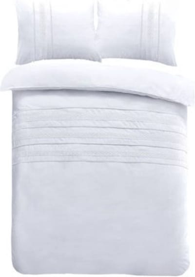 Papillon Madrid Dekbedovertrek - Eenpersoons - 140x200/220 cm - Wit