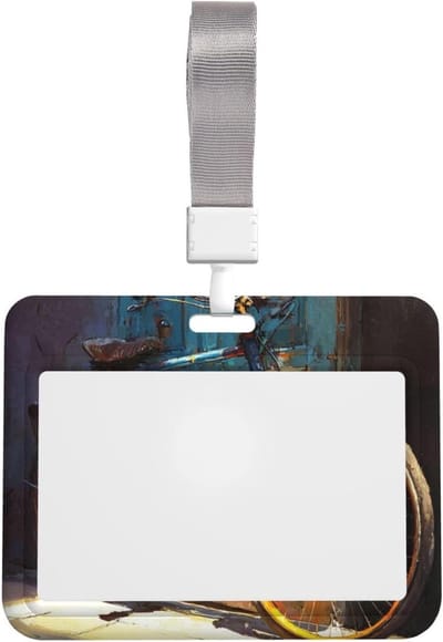 ID-kaarthouder - Naam Tag - Veilig Kaarten Bewaren - Waterdicht Ontwerp - 11 x 7 cm - Transparant