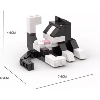 mini MOC City Bricks Kattenfiguren DIY Dierenreeks Bouwstenen Educatief Speelgoed voor Kinderen Verjaardagscadeau