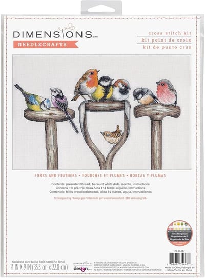 Dimensions borduurpakket vogel brigade 70-35447 telpatroon