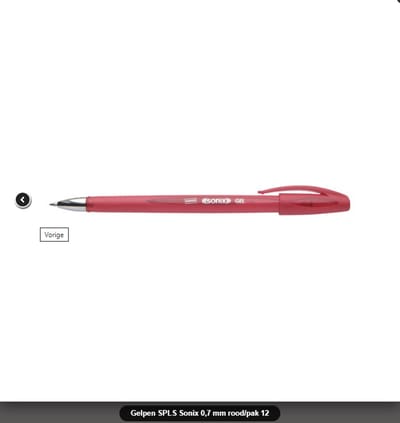 STAPLES - Gelpennen - Sonix - 0.7mm - Rood - 12 stuks