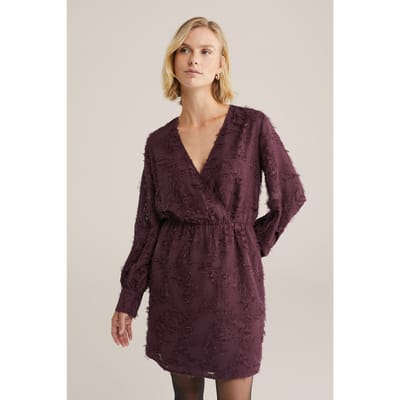 WE Fashion Dress Short Burgundy Red Taglia: S | Abiti Mini Outlet | Donna | Marrone