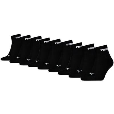 Puma Quartersokken Cushioned New Generation - 9 paar - Zwart - Maat 35/38