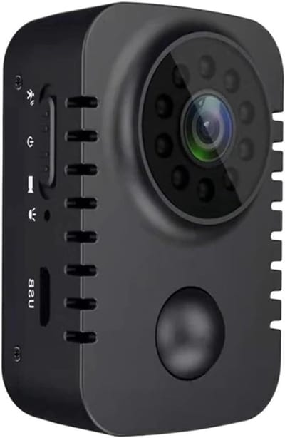 Mini Body Camera - Draagbare Recorder - Beveiliging Vastleggen - Infrarood Nachtzicht - 1080P HD - Wit