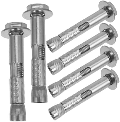 Expansie Schroefankers - Bevestigingsbouten - Zware Bevestiging - Roestvrij Staal - 6 Stuks - Zilver