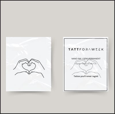 Tijdelijke tattoo handen hartje | Neptattoo volwassenen | Tijdelijke tattoo voor volwassenen | Temporary tattoo | Plaktattoos voor volwassenen | Neptattoos | Probeer zorgeloos een tattoo | tattforaweek