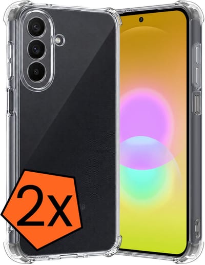 Hoes - 2 Stuks - Geschikt voor Samsung Galaxy A27 - Sterk & Shockproof - Siliconen Case - Back Cover - Telefoon Hoesje Shock Proof - Transparant