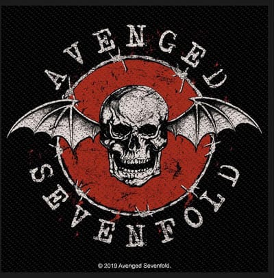 Avenged Sevenfold - Distressed Skull Patch - Zwart