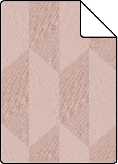 Proefstaal Origin Wallcoverings behang 3D-motief oudroze - 26.5 x 21 cm - 348032-S
