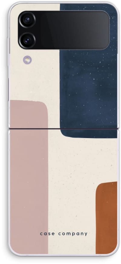 Case Company® - Hoesje geschikt voor Samsung Galaxy Z Flip4 hoesje - Geo #5 - Soft Cover Telefoonhoesje - Bescherming aan alle Kanten en Schermrand