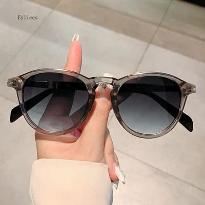 Lunettes de soleil rondes vintage Tendance Luxe Dégradé Lunettes d'extérieur pour hommes et femmes Mode Designer Lunettes UV400