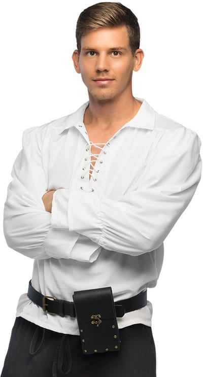 Boland - Heuptas met riem Blayze Zwart - Volwassenen - Mannen - Piraat - Carnaval - Piraat