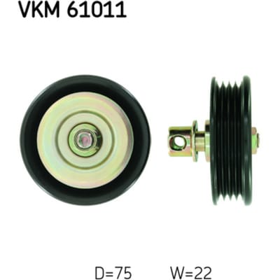 Rondsel/geleiderpoelie, V-riem SKF VKM 61011