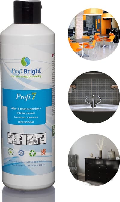 ProfiBright Zakelijk - Allesreiniger & Interieurreiniger Profi7 - Concentraat - Navul - Frisse geur - HACCP - Dierproefvrij - 500 ml
