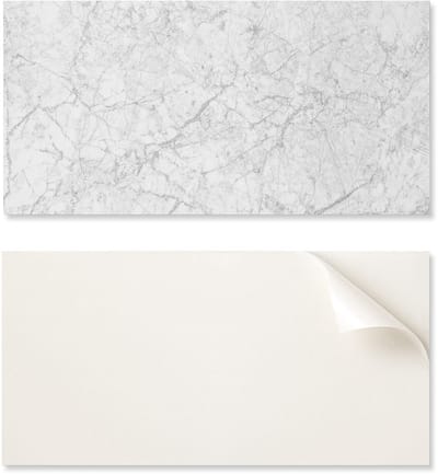 Vinylpaneel met decoratie voor keuken of badkamer, 100x50 cm, marmerpatroon met aderen.