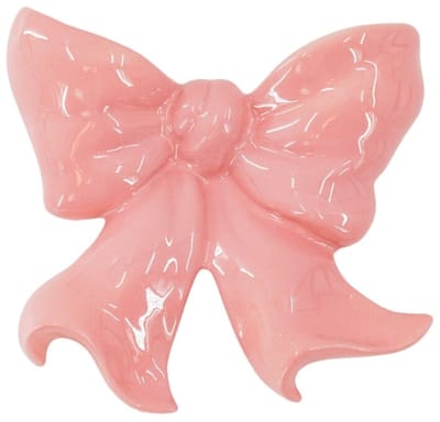 Housevitamin Vaas- Muurvaas Strik- Keramiek- Roze- 19x18,5x5,5 cm