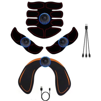 USB Oplaadbare EMS Spierstimulator Buiktrainer voor Been Arm Buik Tonen Gewichtsverlies Fitness Workout Unisex