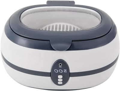 Ultrasoon Reiniger - Schoonmaakapparaat - Sieraden Polijsten - Met Timer - 600 ml - Grijs Wit