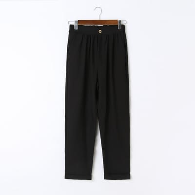 Nieuwe Lente Stijl Nieuwe Populaire Veelzijdige Sigarettenbroek Om Vrouwen Slank te Maken Slank Negenpunts Kleine Voeten Broek M black