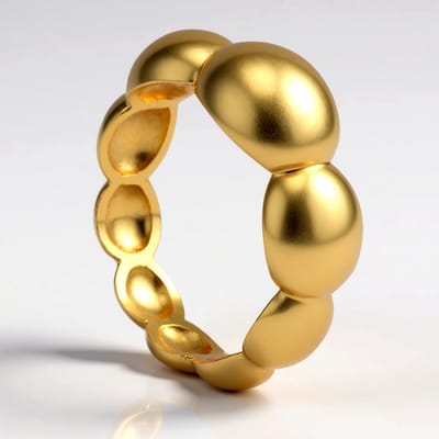 Cavill - Zilveren Ring - 925 Sterling Zilver Verguld - Elegante Minimaal Gouden Damesring - Tijdloze Stijl - 20x19 mm - Lichtgewicht ca 3 gram
