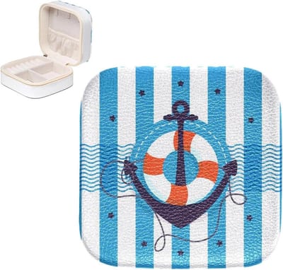 Sieraden Doos - Reis Etui - Sieraden Opbergen - Duurzaam PU Leer - 10.5 cm - Veelkleurig