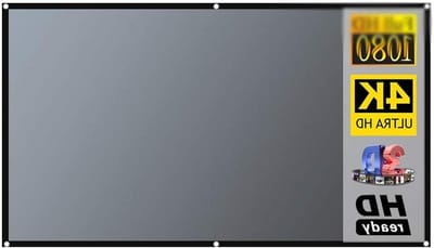 Projectiescherm - Beamerdoek Metaal - Thuisbioscoop Creëren - Anti-lichtgordijn - 100 inch 16:9 - Metaalgrijs