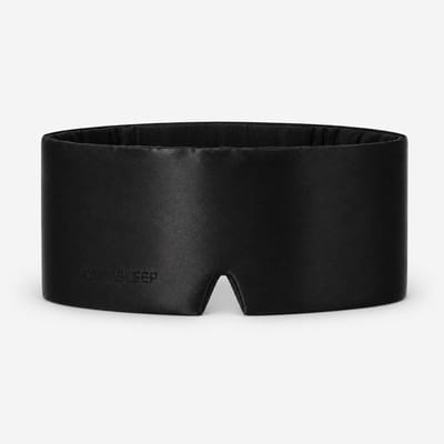 OMNIAIR Slaapmasker - Zijden Slaapmasker - Sleep Mask - Slaapmasker vrouwen - 100% Verduisterend - Zwart