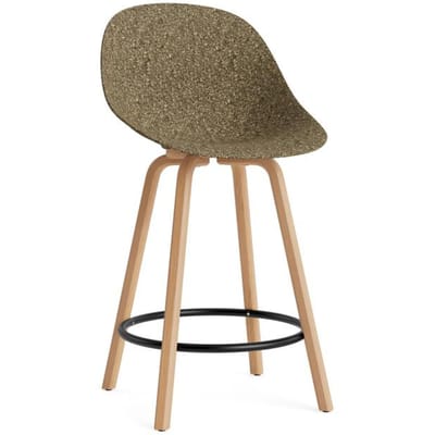 Normann Copenhagen Mat barstoel Hout - Zeewier - NormannCopenhagenFootrestBlack - 65 cm